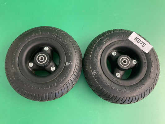 Set of 2 Rear Caster Wheels for the Quantum 4Front Power Wheelchair #K078