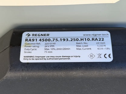 Quickie Regner 22510140 Wheelchair Actuator RA91 4500.75.193.250.H10.RA22 #L243