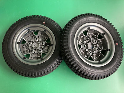 14"x3" Drive Wheels w/ Titanium Rim for Quantum J4 Power Wheelchair ~MINT* #K401