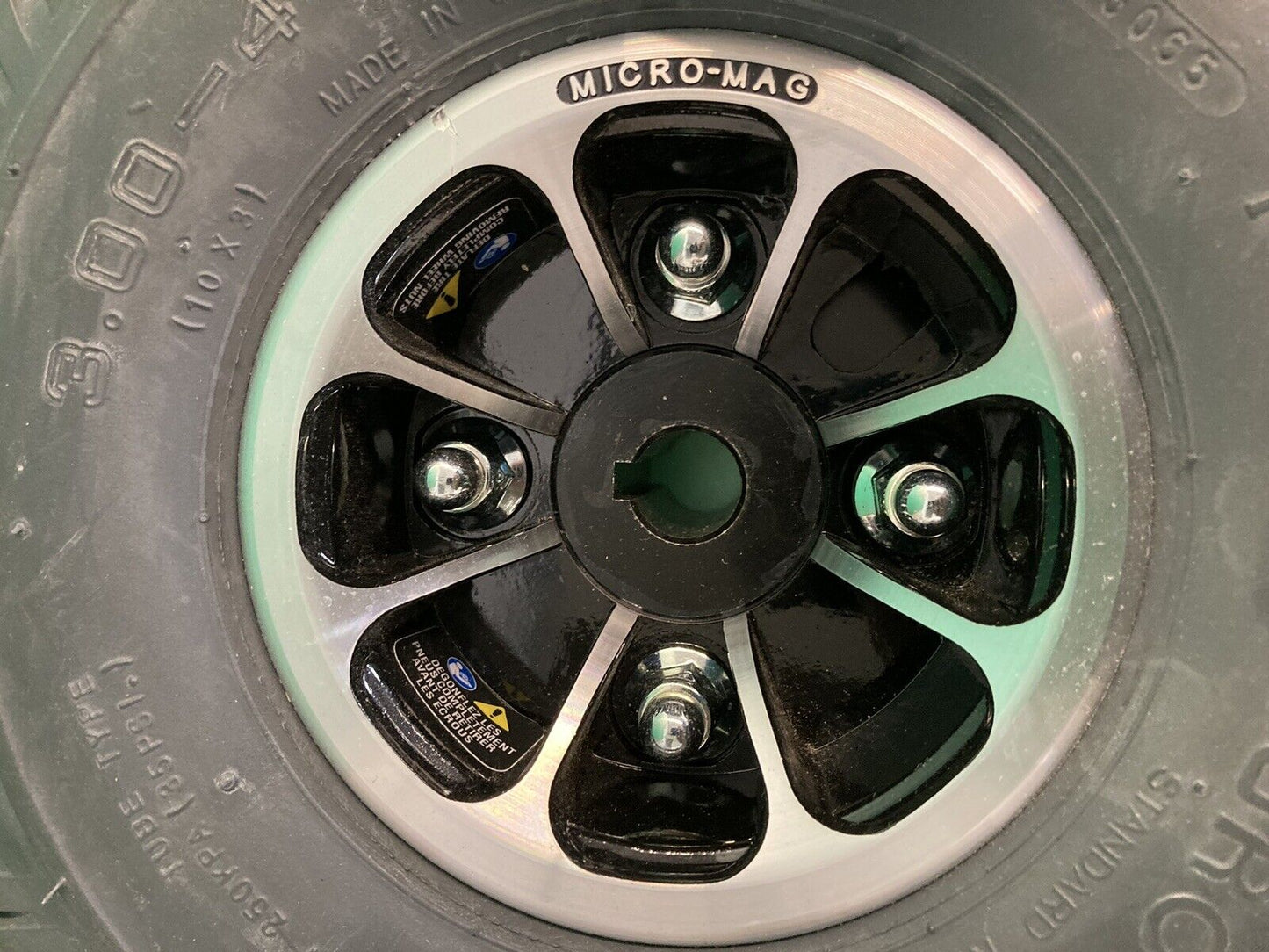 MINT* Dark Gray Drive Wheel Assembly for the Jazzy & Quantum J6 Wheelchair #J637