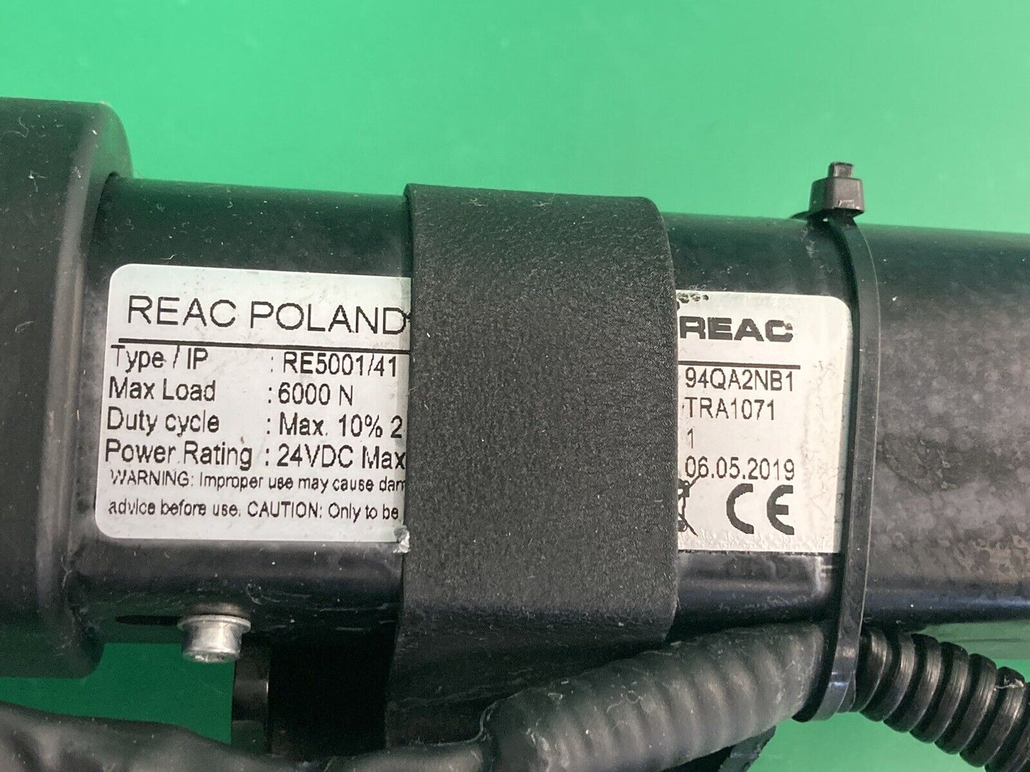 REAC Recline Actuator Type: RE5001/41- Item #: 94QA2NB1 - TRA1071 #J013