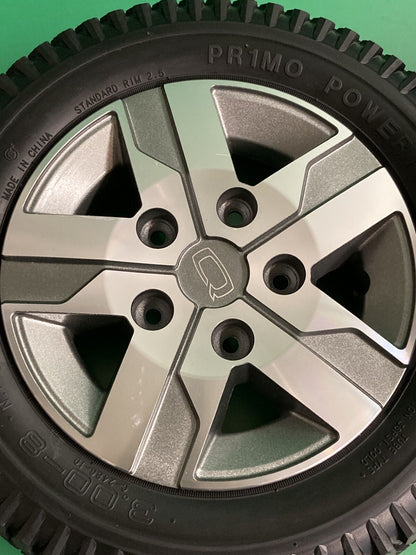 14"x3" Drive Wheels w/ Titanium Rim for Quantum Edge 2.0 Wheelchair #K555