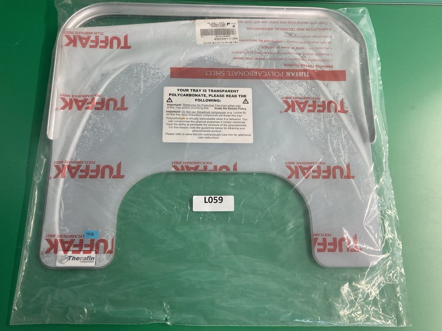 NEW* Therafin Tray for Wheelchair 21” Wide x 18" Deep T13220X #L059
