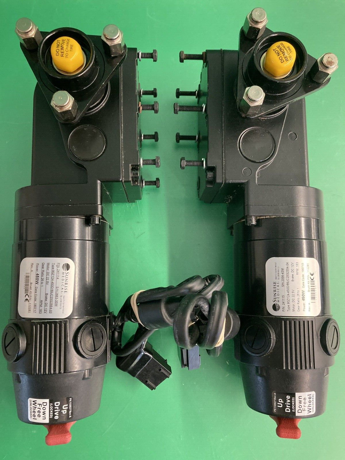 Motors for Sunrise Medical Quickie Q700M Power Wheelchair 241114 241115 #K540