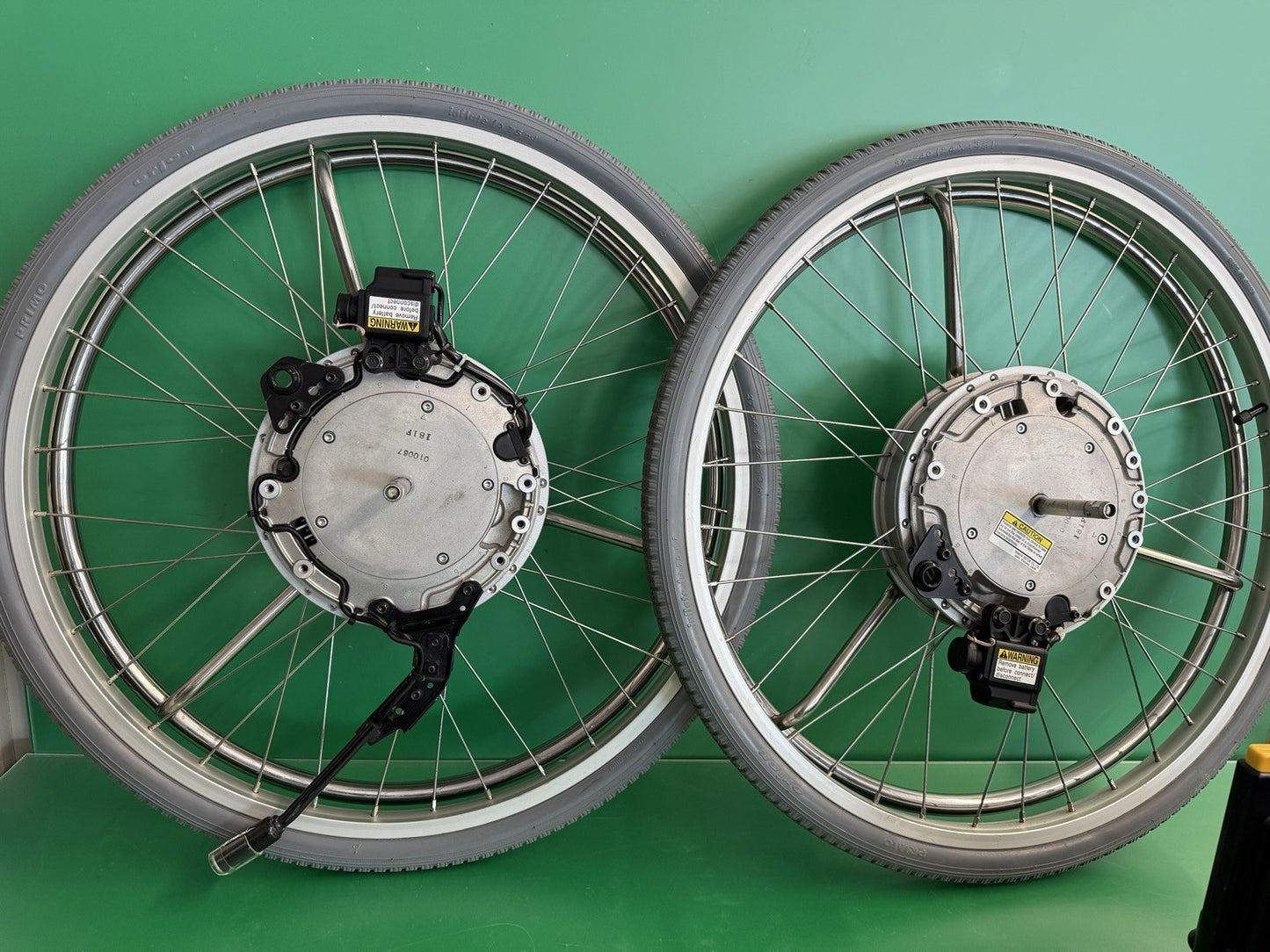 Yamaha Sunrise Quickie 24"x1 3/8" Power Assist Xtender Wheelchair Wheels #K696