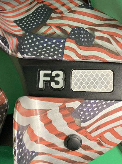 American Flag Plastic Shroud With Light Kit for Permobil F3 Power Wheelchair