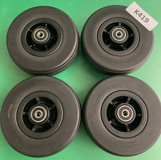 6"x2" Caster Wheels for Quantum Q6 Edge 2.0 & Q6 Edge 3 ~FULL TREAD ~MINT*#K419