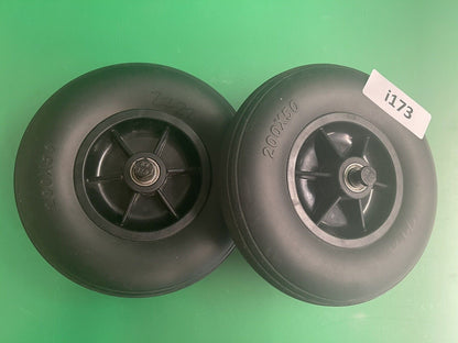 8"x2" 200x50 Set of 2 Rear Caster Wheel for the Jazzy Select HD Powerchair #i173