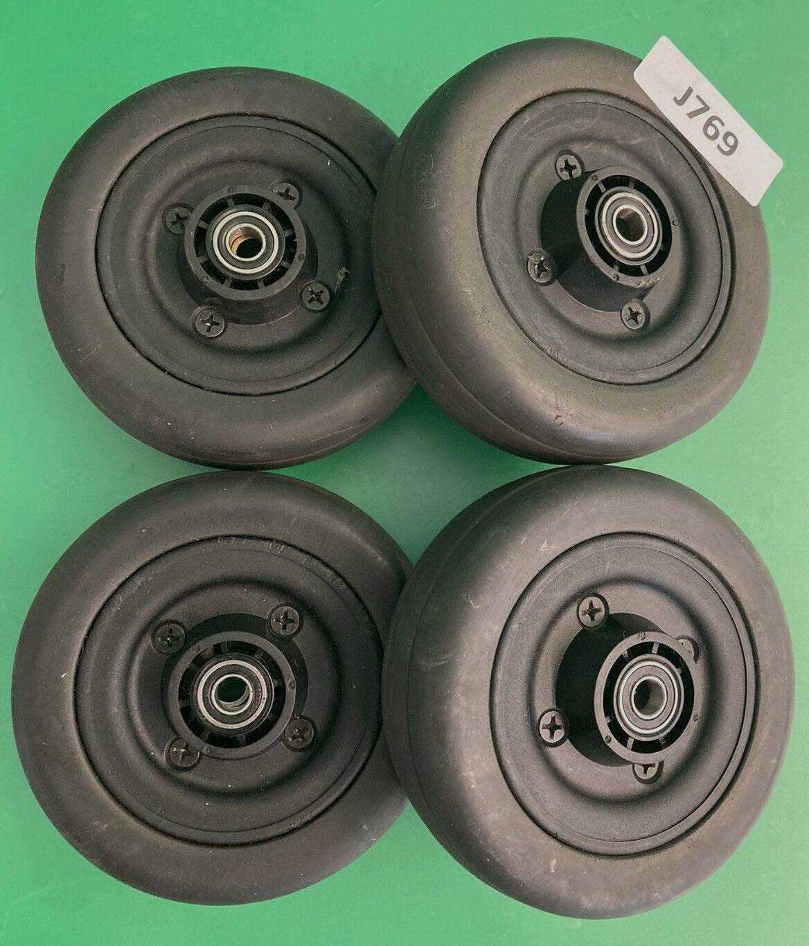 Set of 4 Caster Wheel Assembly for the Invacare TDX SP II Power Wheelchair #J769