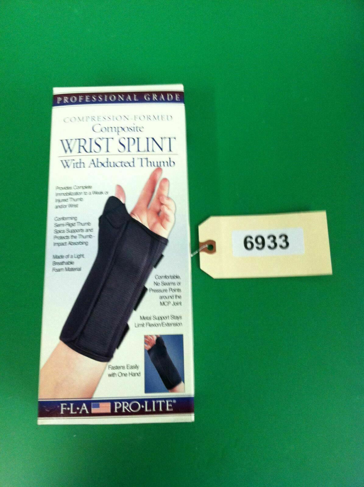 FLA Compression Formed Composite Wrist Splint With Abducted Thumb XL RIGHT #6933