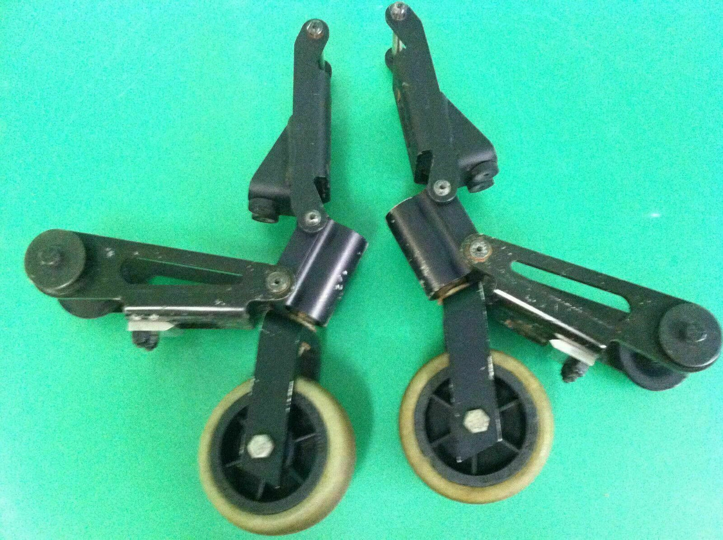 Anti-Tip Wheels & Assembly for Quickie S-636 Power Wheelchair  #8238