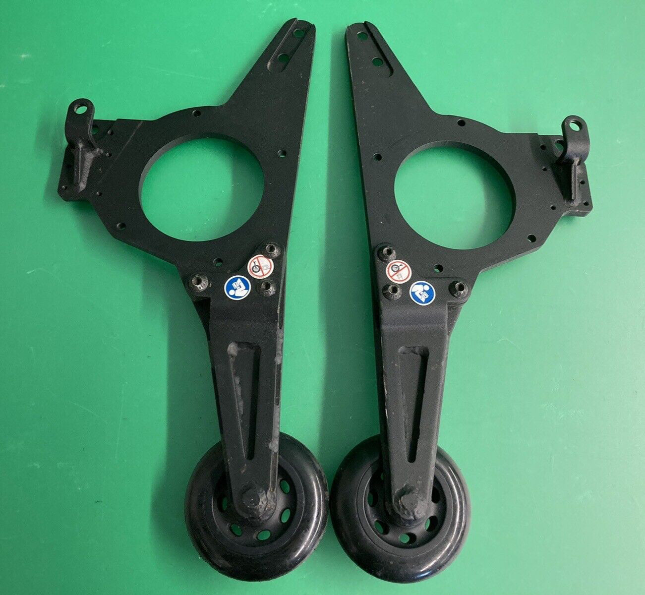 Anti-Tip Wheels Assembly for the Quantum 4Front Power Wheelchair  #J272