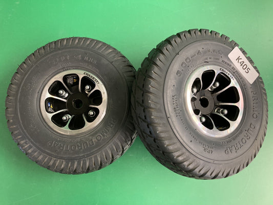 Dark Gray Drive Wheel Assembly for the Jazzy & Quantum J6 Wheelchair #K405