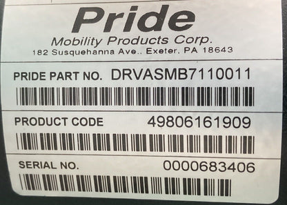 Motors for Pride Jazzy Elite HD & Elite 14 DRVASMB7110011 DRVASMB7110012 #K693