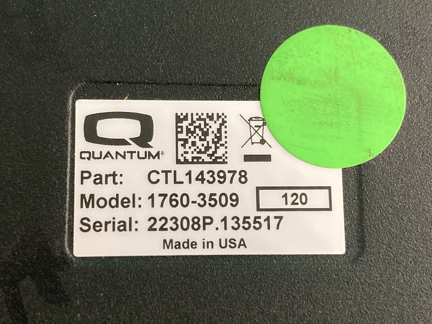 Control Module for Quantum Power Wheelchair Model 1760-3509 Part CTL143978 #J843