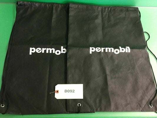 Set of 2 Permobil String Bags for Wheelchair 16" x 23" VERY GOOD CONDITION #D092