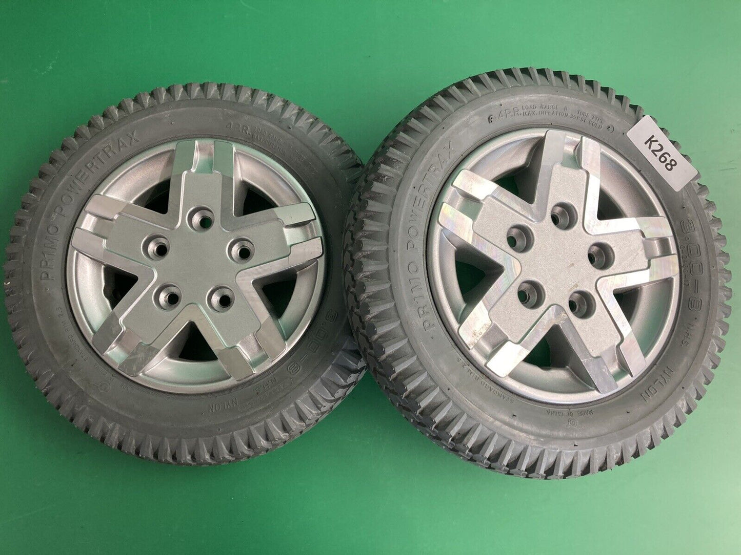 14"x3" Drive Wheels for Quantum Q6 Edge & Rival WHLASMB2093 -FULL TREAD* #K268