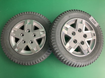 14"x3" Drive Wheels for Quantum Q6 Edge & Rival WHLASMB2093 -FULL TREAD* #K268