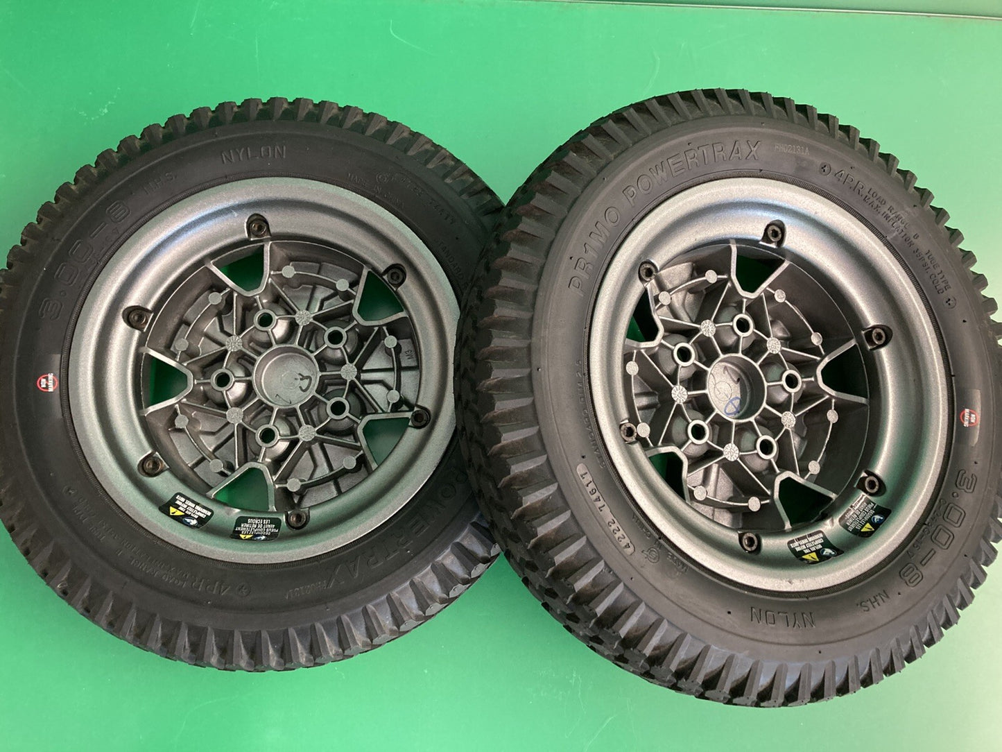 14"x3" Drive Wheels w/ Titanium Rim for Quantum J4 Power Wheelchair #K763