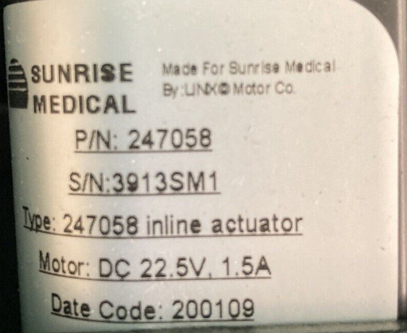 Quickie Q700M Center Mount Power Elevating Power Footrest Assembly 247058 #J886