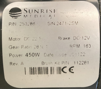 Left & Right Motors for Quickie Q700M Power Wheelchair 250286 / 250287 #K912