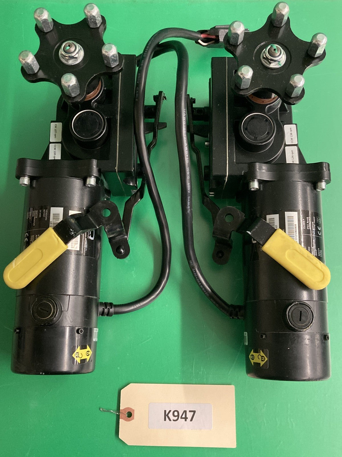 Motors for Pride Quantum J4 / J4 HD Wheelchair MOT1803826-01 MOT1803825-01 #K947