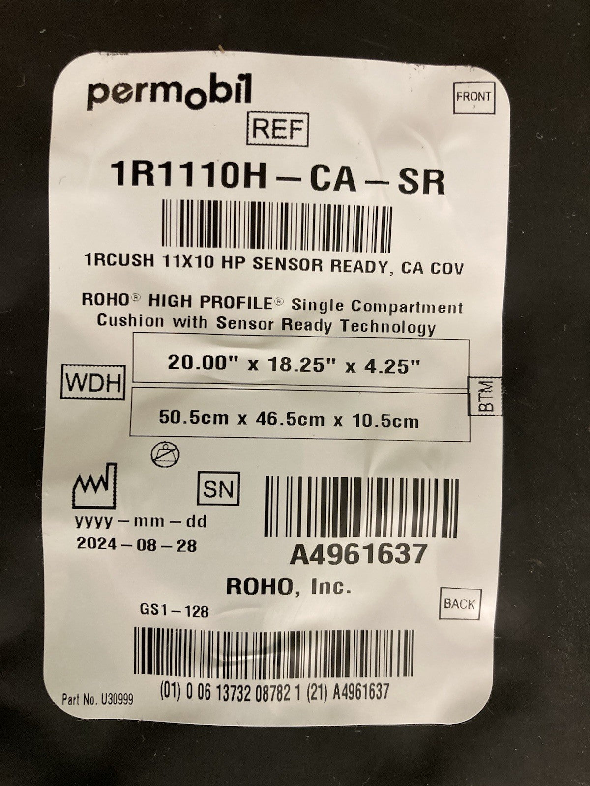 2024 Roho Air Cushion w/ Pump & Cover 20.00" X 18.25" X 4.25" 1R1110H #L088