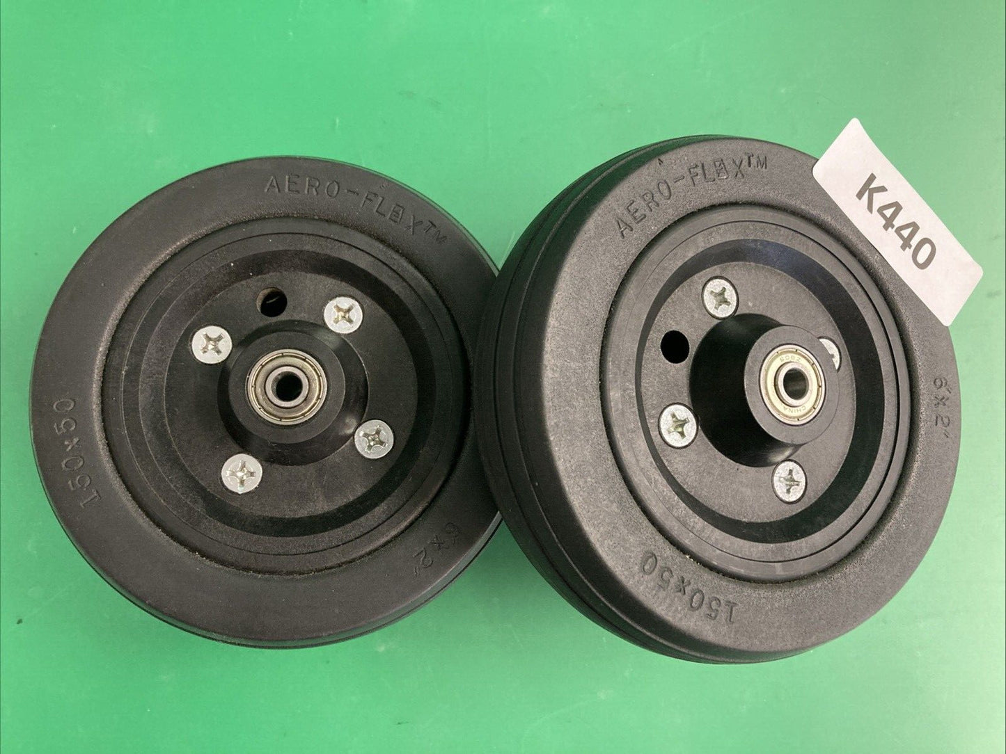 6" Caster Wheel Assembly for the Quickie Pulse 6 Wheelchair ~Set of 2 #K440