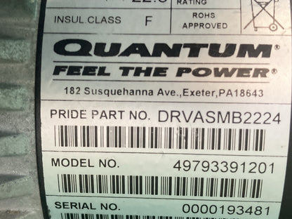 Right Motor for the Quantum Q6 Edge Power Wheelchair -DRVASMB2224 #H275