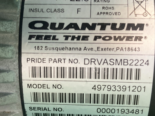 Right Motor for the Quantum Q6 Edge Power Wheelchair -DRVASMB2224 #H275