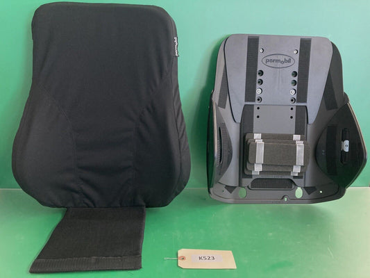 Permobil Stretch Air Seat Back Cushion & Seat Back Pan Shell 16" x 25-27" #K523