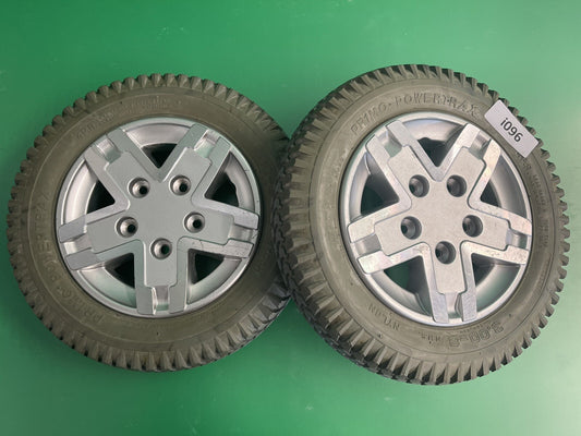 14"x3" (3.00-8) Flat Free Drive Wheel Assembly for Quantum Q6 Edge & Rival #i096