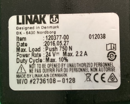 LINAK Articulating Back Rest Actuator for Quickie Powerchair 120377-00 #K866