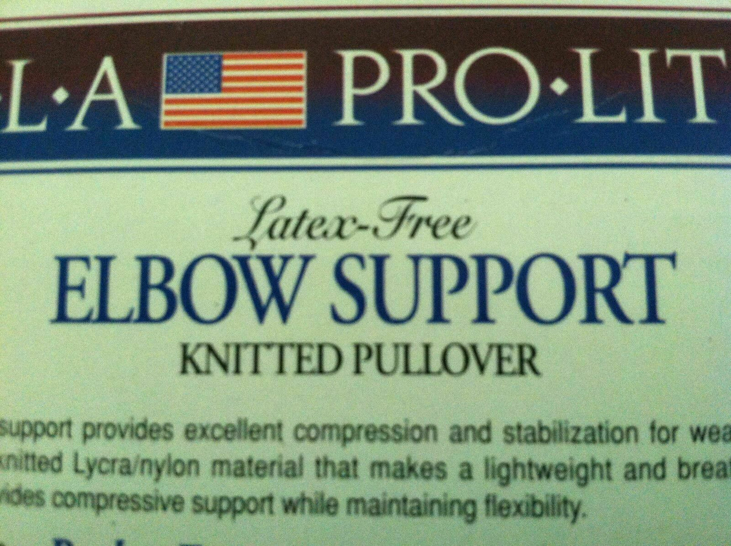 FLA Pro Lite Professional Grade Elbow Support Knitted Pullover Size: Med #6886