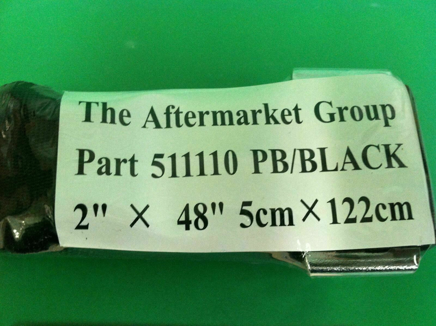 Positioning Belt Auto-Style Push-Button Buckle Black, 48"L, 2" W  #7133