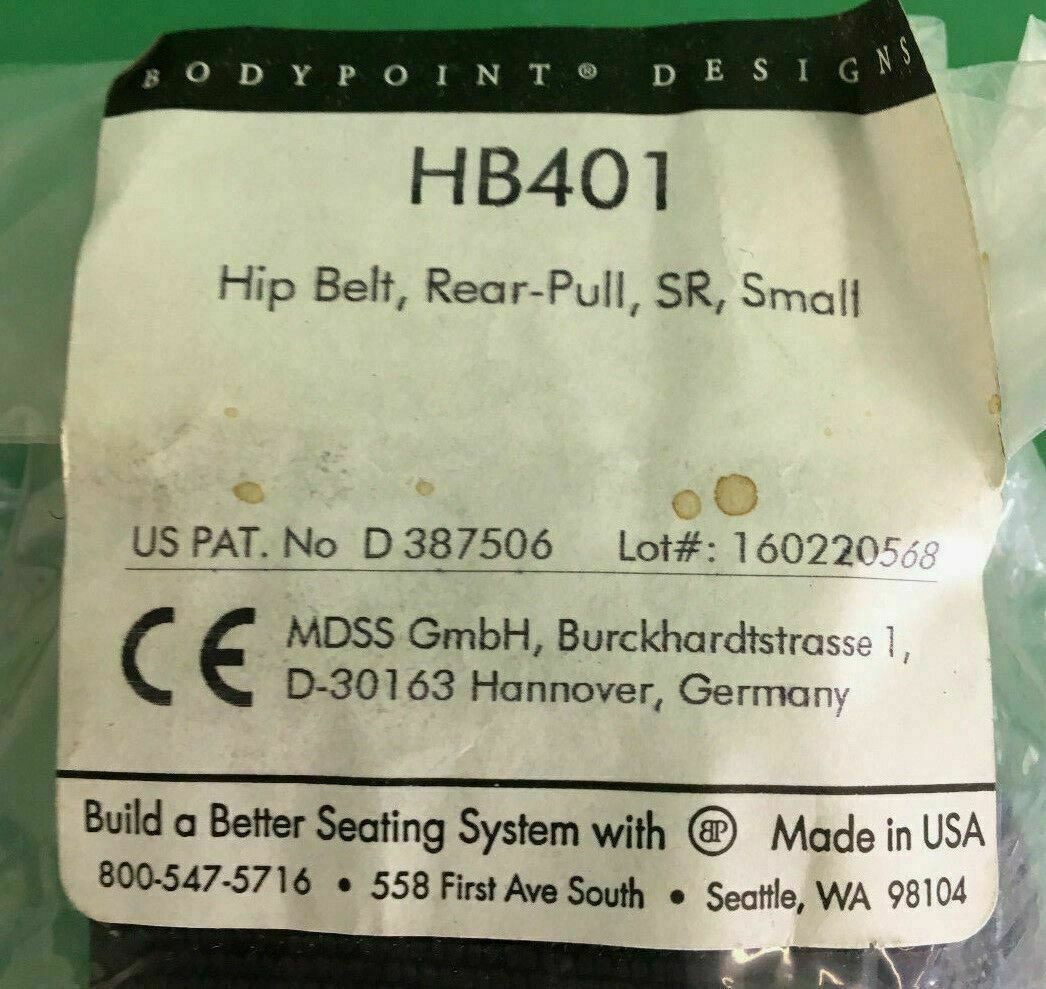 Bodypoint Hip Belt, Rear-Pull, SR, Small for Wheelchair (HB401) #B616