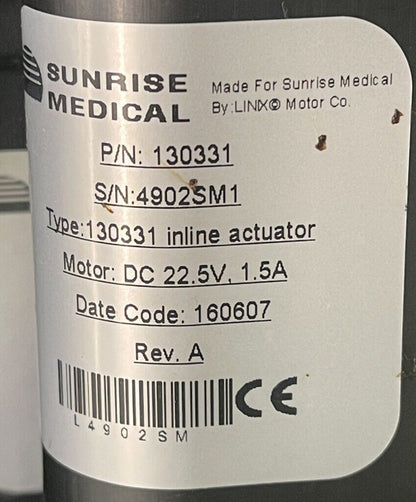 Quickie Center Mount Power Elevating Power Articulating Footrest Assembly #i301