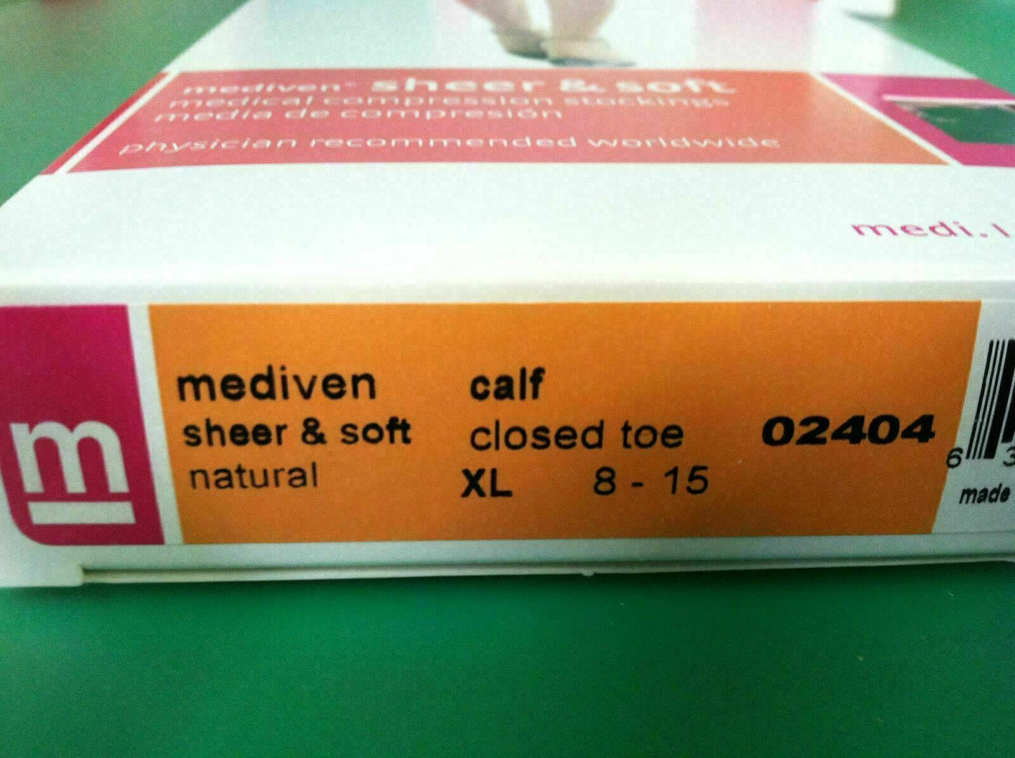 Mediven Sheer and Soft Medical Compression Stocking (NATURAL) Xlarge (CALF)