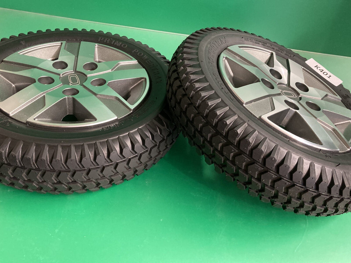 14"x3" Drive Wheels w/ Titanium Rim for Quantum Edge 2.0 Wheelchair #K555