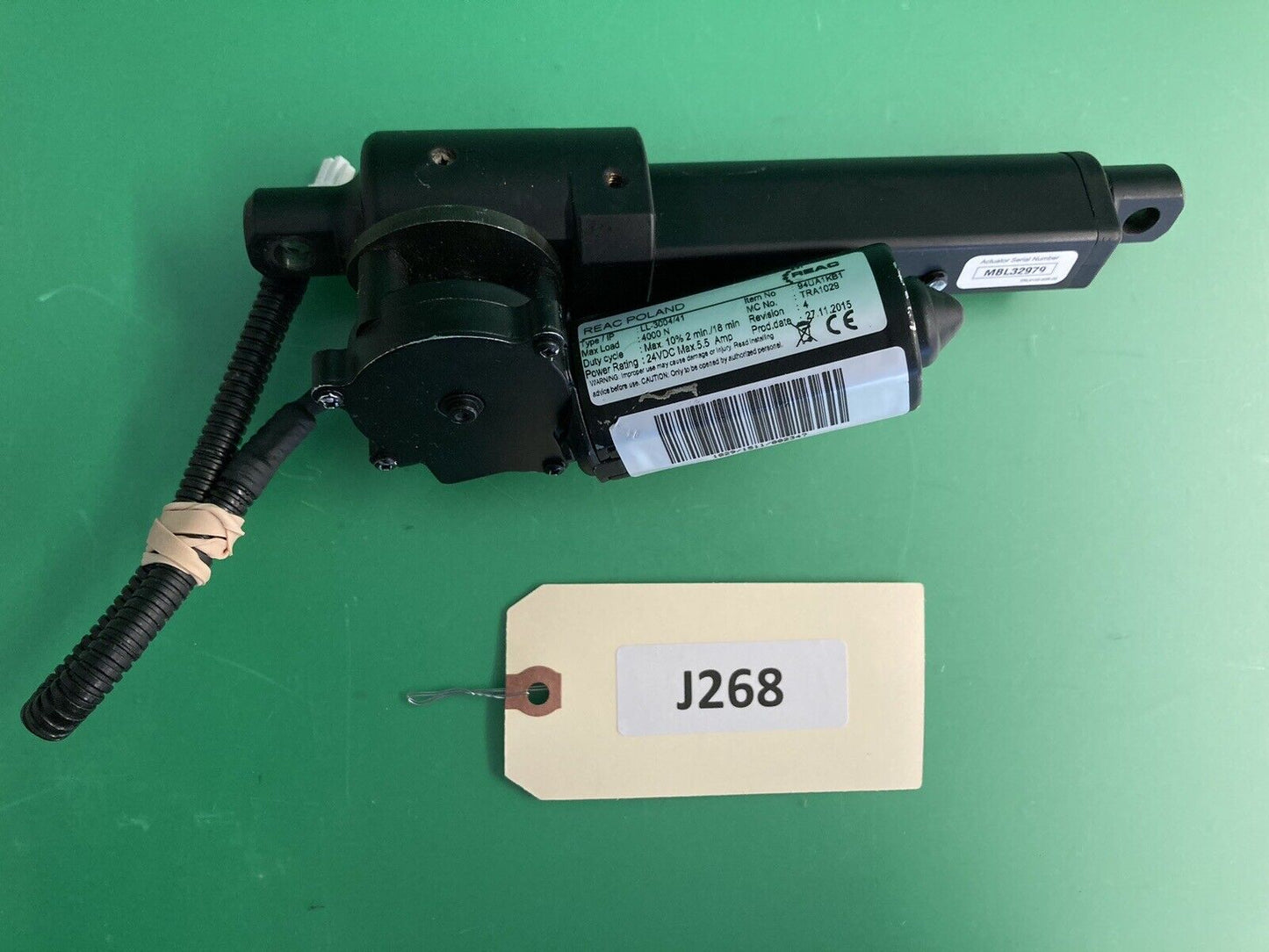 REAC Power Leg Actuator Type: LL-3004/41- Item #: 94UA1KB1 - TRA1029 #J268