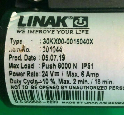 Linak Tilt Actuator for Power Wheelchair Type 30KX00-0015040X  (301044) #E938