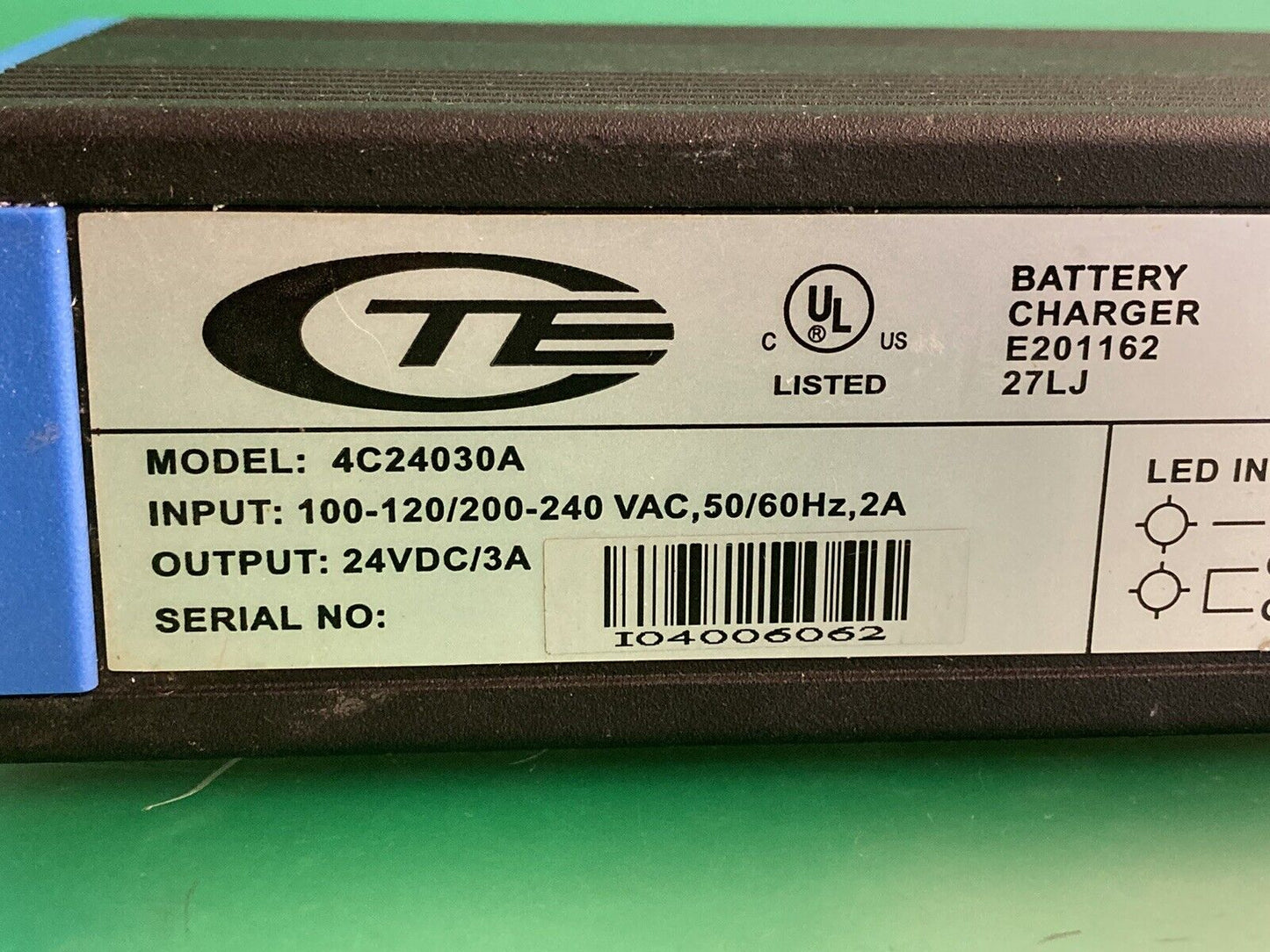 24 Volt 3 Amp On-Board Battery Charger for Invacare Pronto 4C24030A #J716