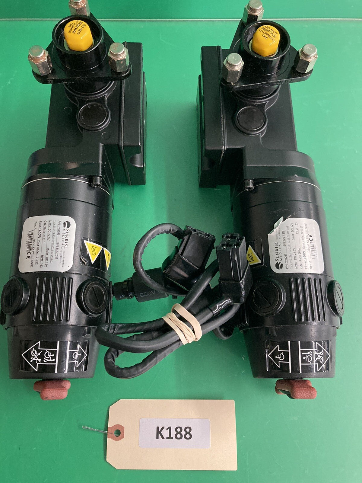 Left & Right Motors for Quickie Q700M Power Wheelchair 250286 / 250287 #K188