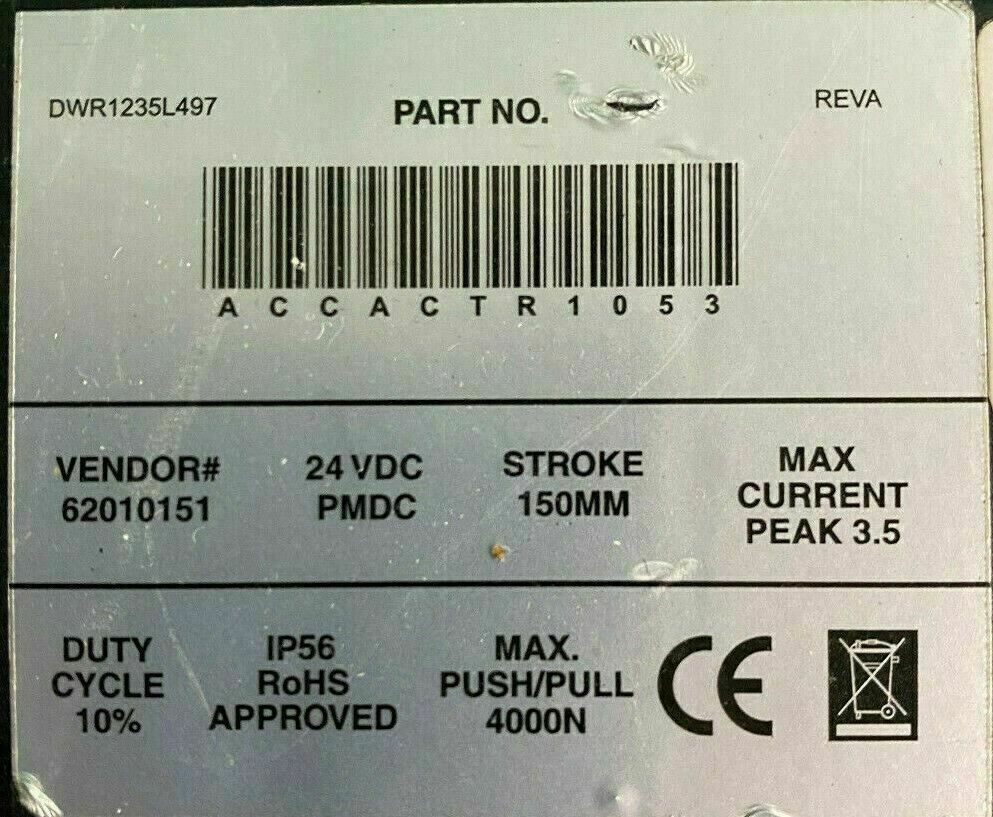 Recline Actuator Model # ACCACTR1053 for Quantum Power wheelchair  #E801