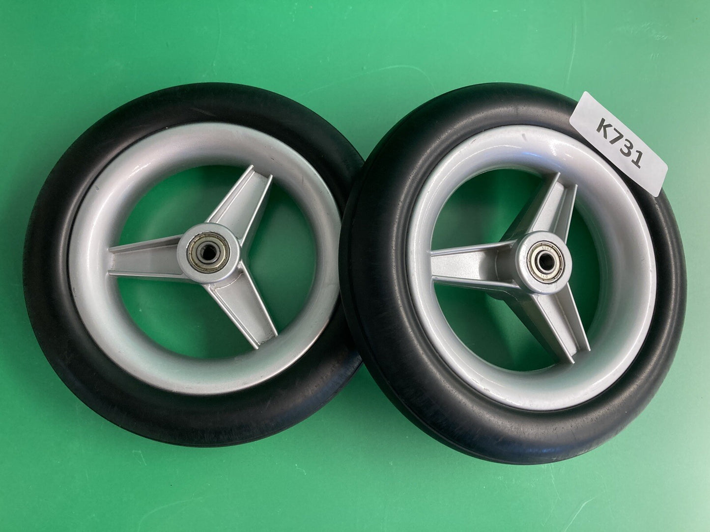 Set of 2 Caster Wheels for Pride Jazzy Passport Folding Power Wheelchair #K731