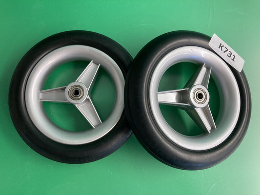 Set of 2 Caster Wheels for Pride Jazzy Passport Folding Power Wheelchair #K731