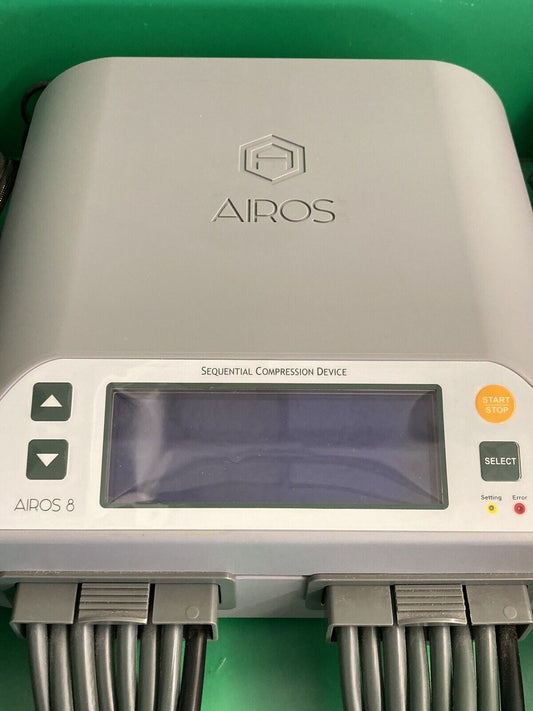 AIROS 8 Sequential Pneumatic Compression Device Pump & Leg Sleeves #J988