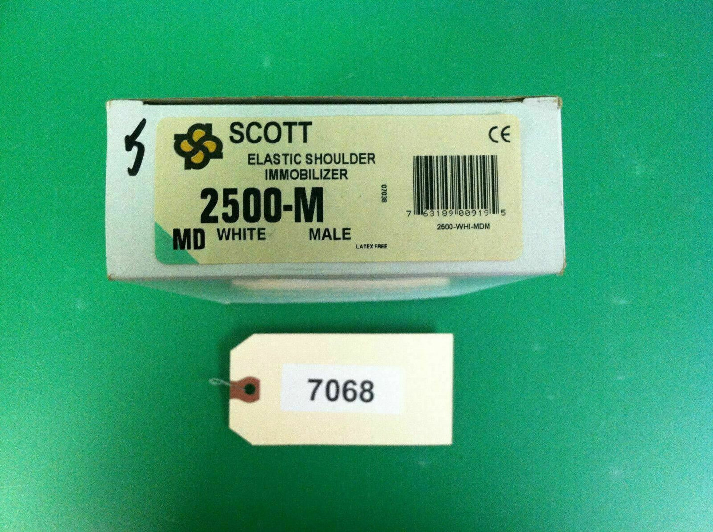 Scott Elastic Shoulder Immobilizer (White)(MEDIUM)(2500-Male) #7068