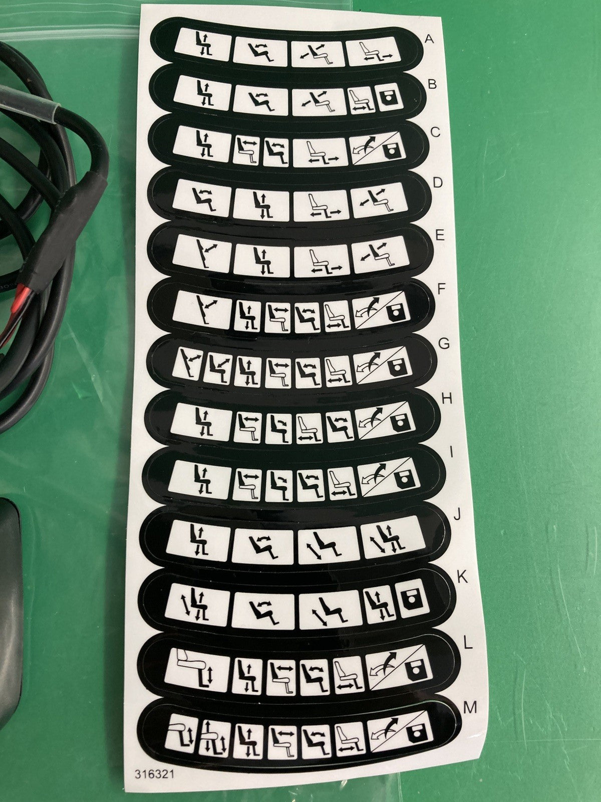 NEW* Permobil ICS Switchbox Power Seat Control Keypad 315630 - 1828839 - #K858