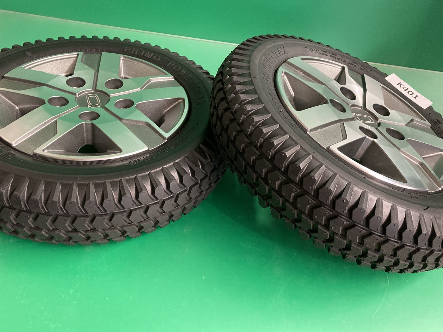 14"x3" Drive Wheels w/ Titanium Rim for Quantum Edge 2.0 Wheelchair #K555